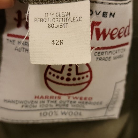 Harris Tweed Hand Woven Wool Sport Coat Blazer Size 42R - Picture 6 of 6